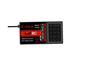 HOTRC C-04A 2.4GHz 4ch Receiver For DS-4A Remote Control 